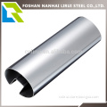 Single groove oval stainless steel tube